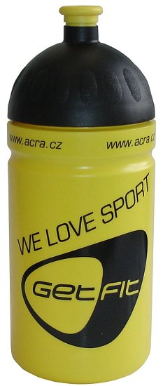Sportovní láhev 0,5L žlutá CSL05