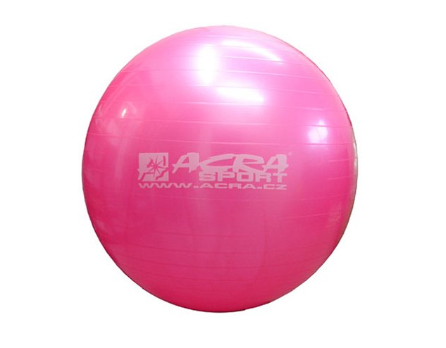 Gymnastický míč 650mm růžový S3215