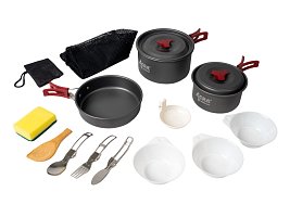 Acra C21 camping set nádobí alluminium pro 2-3 osoby