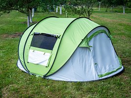 Acra Outdoor ST30 samorozkládací stan pro 2-3 osoby/2seconds - zelený se zatmavením