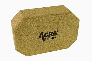 Cork wood yoga block 22.2x14,5x7.5cm