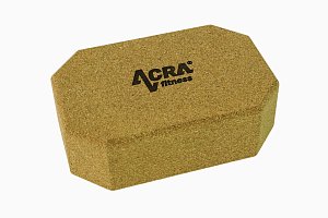 Cork wood yoga block 22.2x14,5x7.5cm