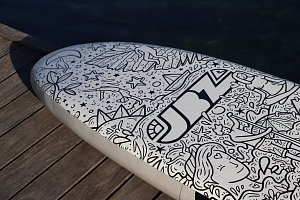 Jbay Zone FRA Limited Edition 320x81x15, 145 kg Paddleboard Artistic