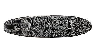 Jbay Zone FRA Black Edition 320x81x15, 145 kg Paddleboard Artistic