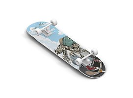 Muuwmi Skateboard ABEC 5 SKULL