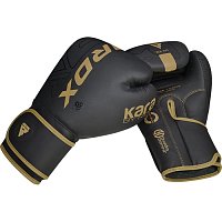 RDX Boxerské tréninkové rukavice F6 Kara zlaté 6 oz