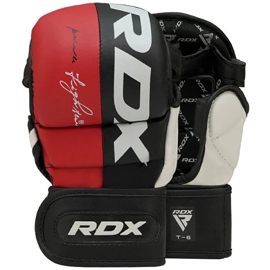 RDX Sparring rukavice T6 MMA červené